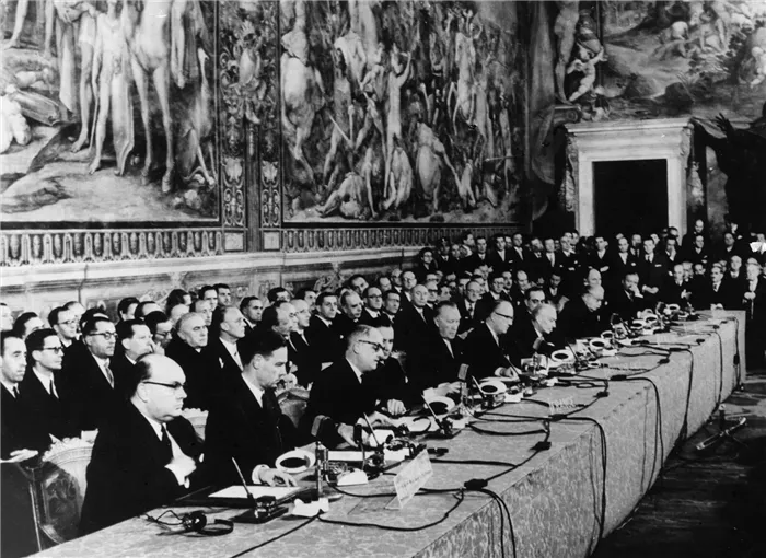 Подписание Римского договора в 1957 году