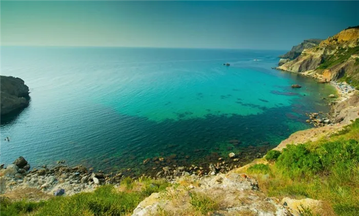 Фото Черного моря с берегов Крыма