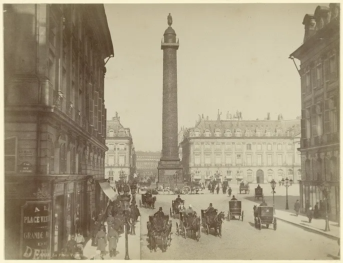Вандомская колонна, Париж, архитекторы Жан-Батист Лепер и Жак Гондуэн