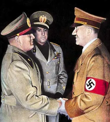 Адольф Гитлер и его окружение за обедом. 01.06.1939 г.