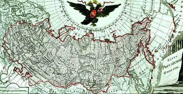 карта России 18 век 