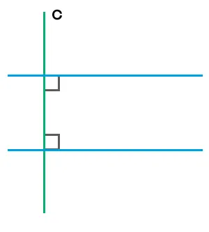 Четвертое свойство параллельных прямых