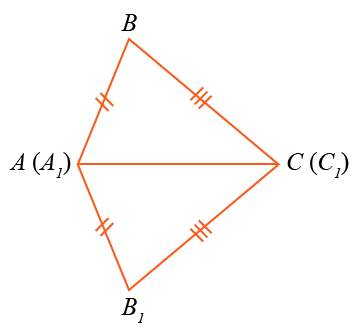 сформулировать и доказать признак равенства треугольников