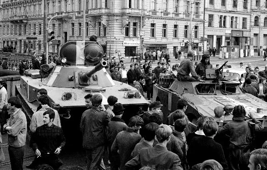 Советские танки в Чехословакии